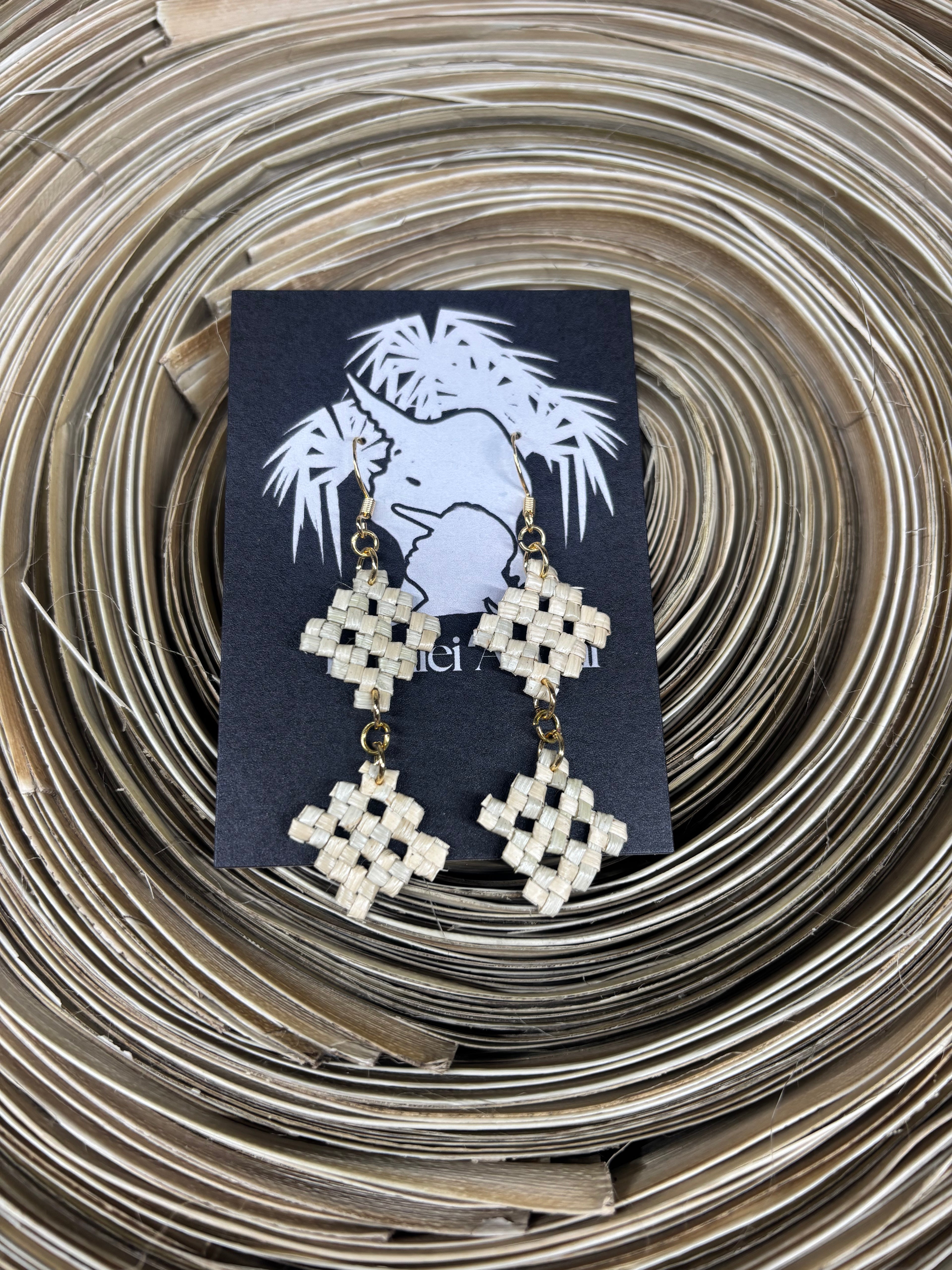 Double Dangle Love Knot Earrings